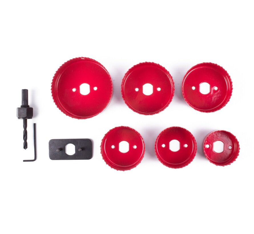 Gatenzaag 9 dlg Heavy Duty - Boorset - Hout en Gipsplaten Zaagset