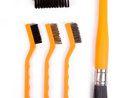 Benson Tools Borstelset 5 dlg Assorti - Staalborstel - Nylon Borstel - Messing Borstel - Handborstel