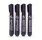 Merkstift Permanent 4 dlg Zwart Profi - Zwart Markers - Permanentstift Set Zwart