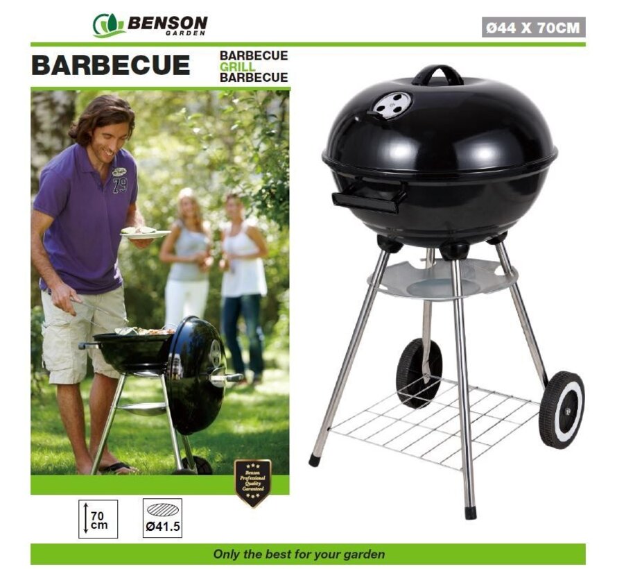 Barbecue Bol ø44 x 70 cm - Tuinbarbecue - Ronde Barbecue