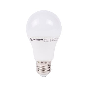 Benson Electric Led Lamp E27 A60 9W + Dag/Nacht Sensor – Warm Wit