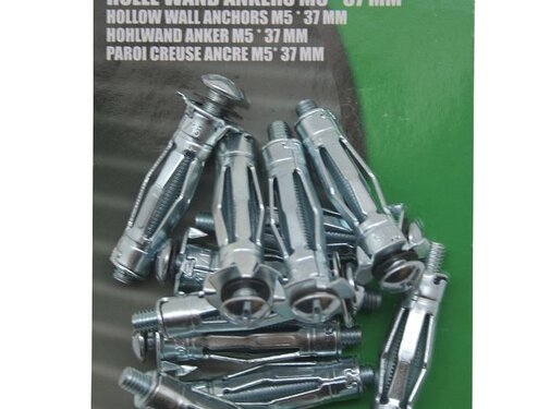 Höfftech Hollewand Ankers M5 * 37 mm 15 dlg - Gipsplaat Anker - Gipsvezelplaat Vastzetter