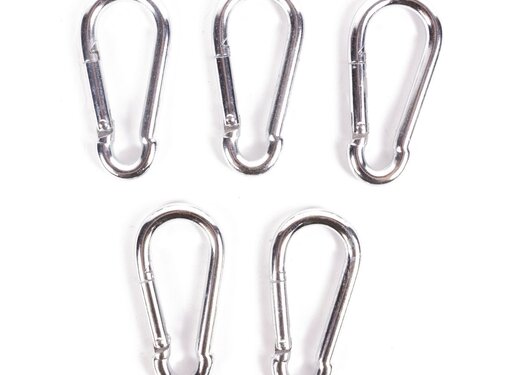 Benson Tools Karabijnhakenset 5 dlg 8 x 80mm - Karabijnhaakset Karabijnhaak