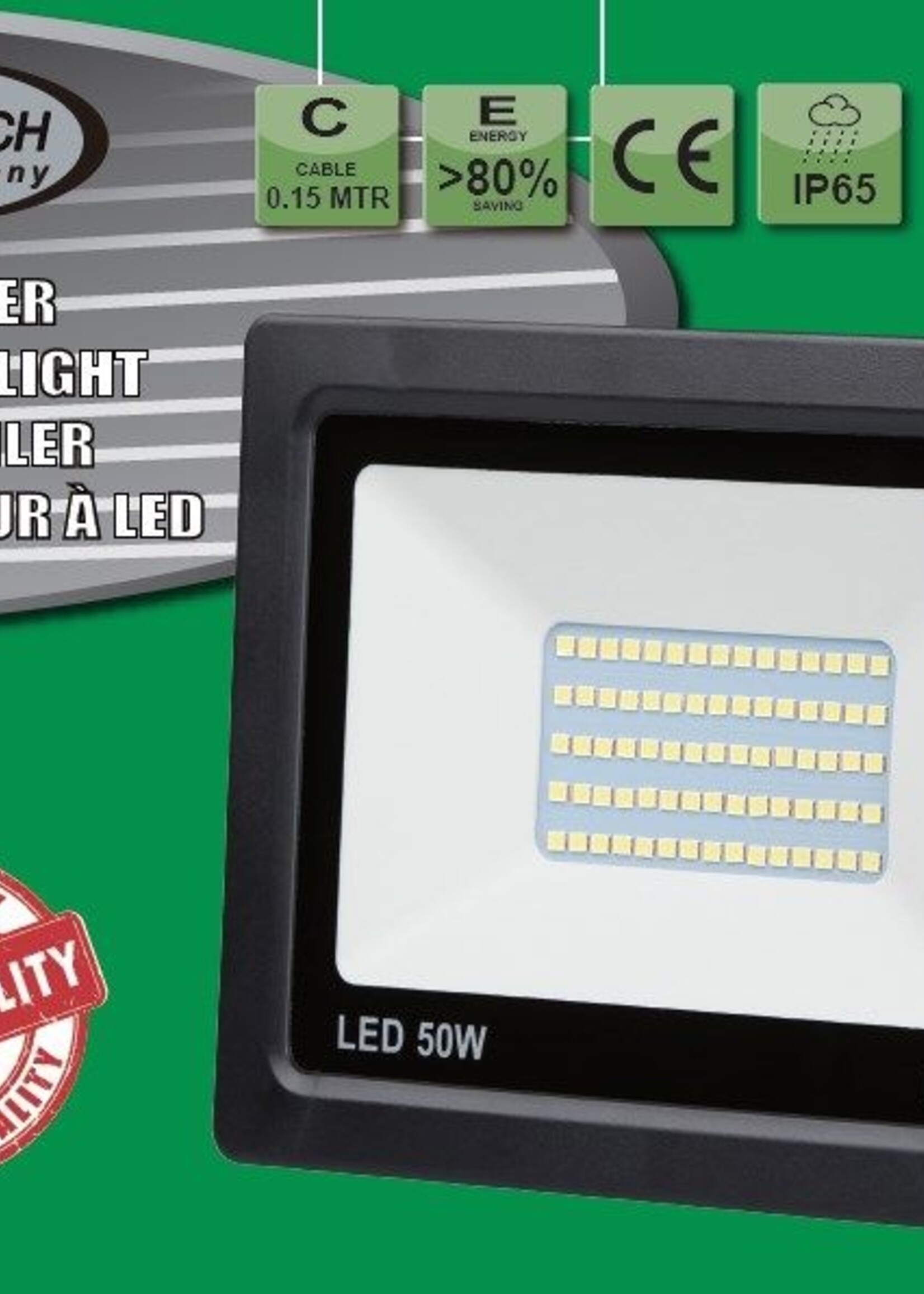 Höfftech Led Straler Flat 50 W Smd - Verlichting - 50W