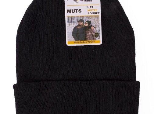 Benson Muts Mix Kleur - Acrylmuts - Winterhoed