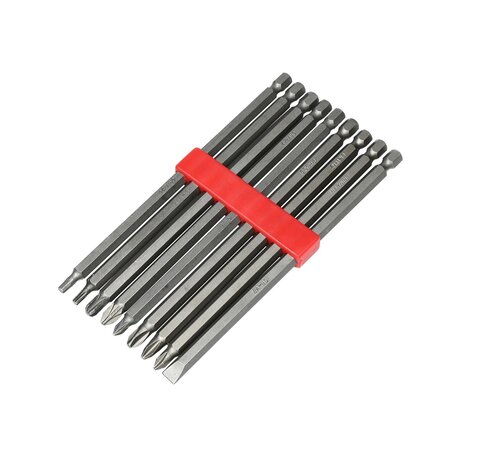 Benson Tools Bitset Mix 10 dlg PZ Torx PH 150 mm - Lange Bitset - Boorbitset