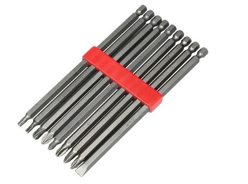 Benson Tools Bitset Mix 10 dlg PZ Torx PH 150 mm - Lange Bitset - Boorbitset