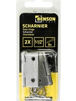 Benson Tools Scharnier 2 Dlg 1.5" Rvs - Scharnier Rvs
