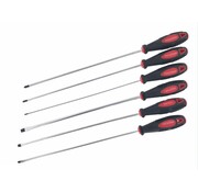 Benson Tools Schroevendraaierset 6 dlg Lang - Extra Lange Schroevendraaiers - Chroom Vanadium Staal