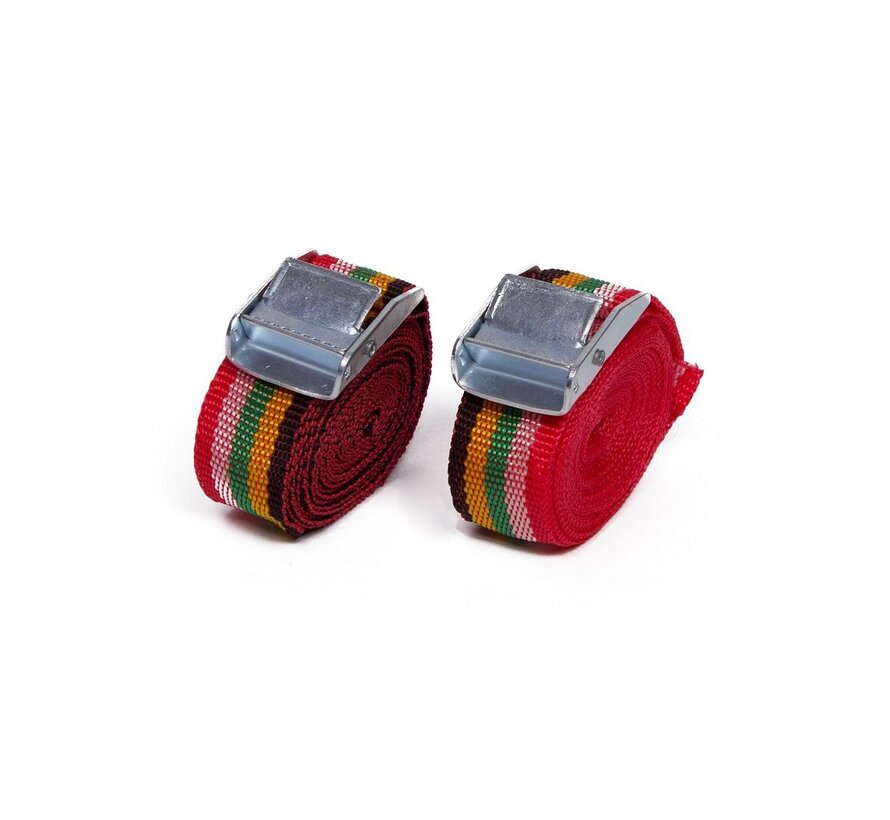 Spanband 2 dlg 2,5 Mtr x 25 Mm - Sjorband Sjorriem Vastbindriem Bevestigingsband