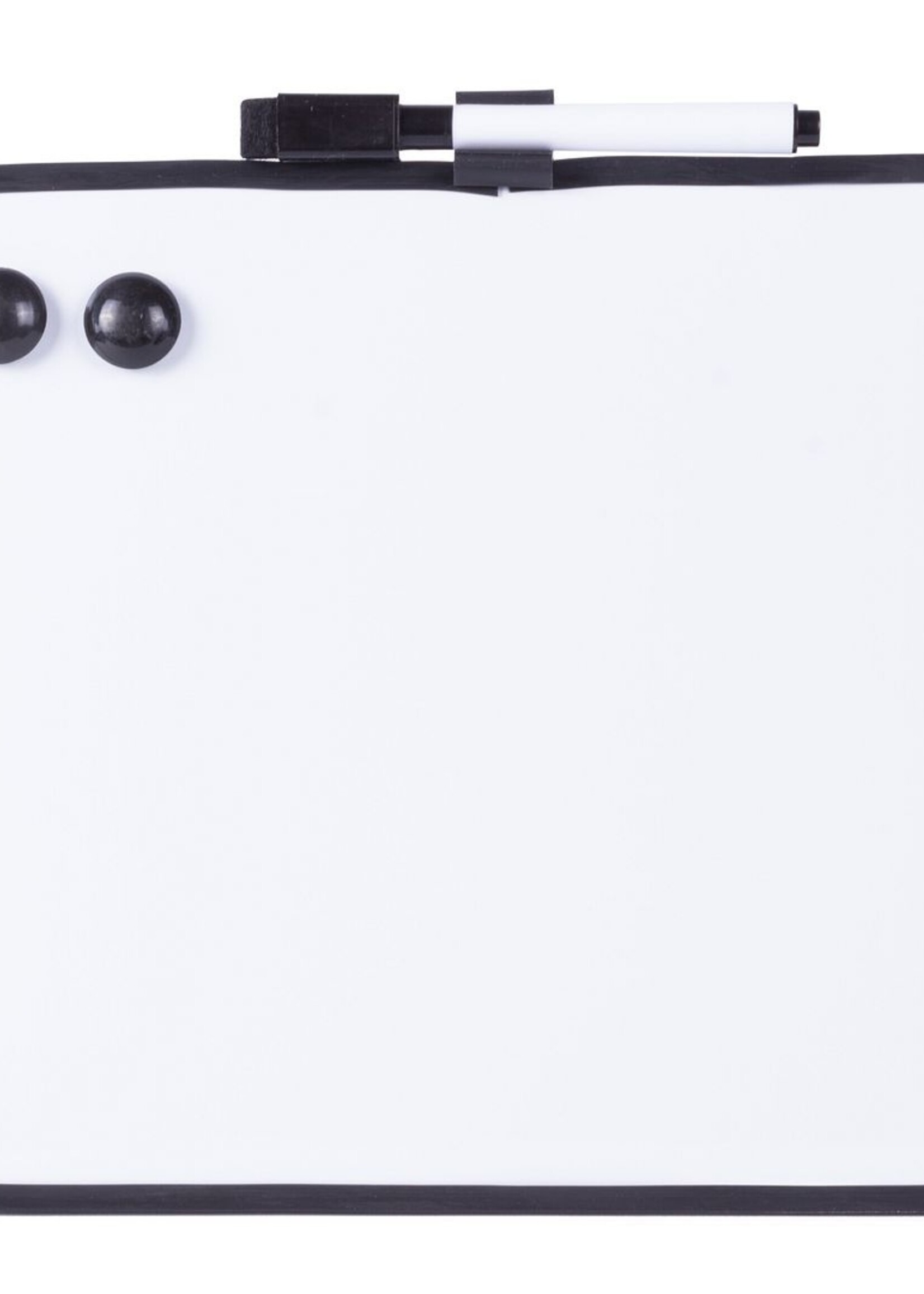 Benson Home Whiteboard 28x22cm Zwart + Marker + Magneten - Notitiebord - Memobord