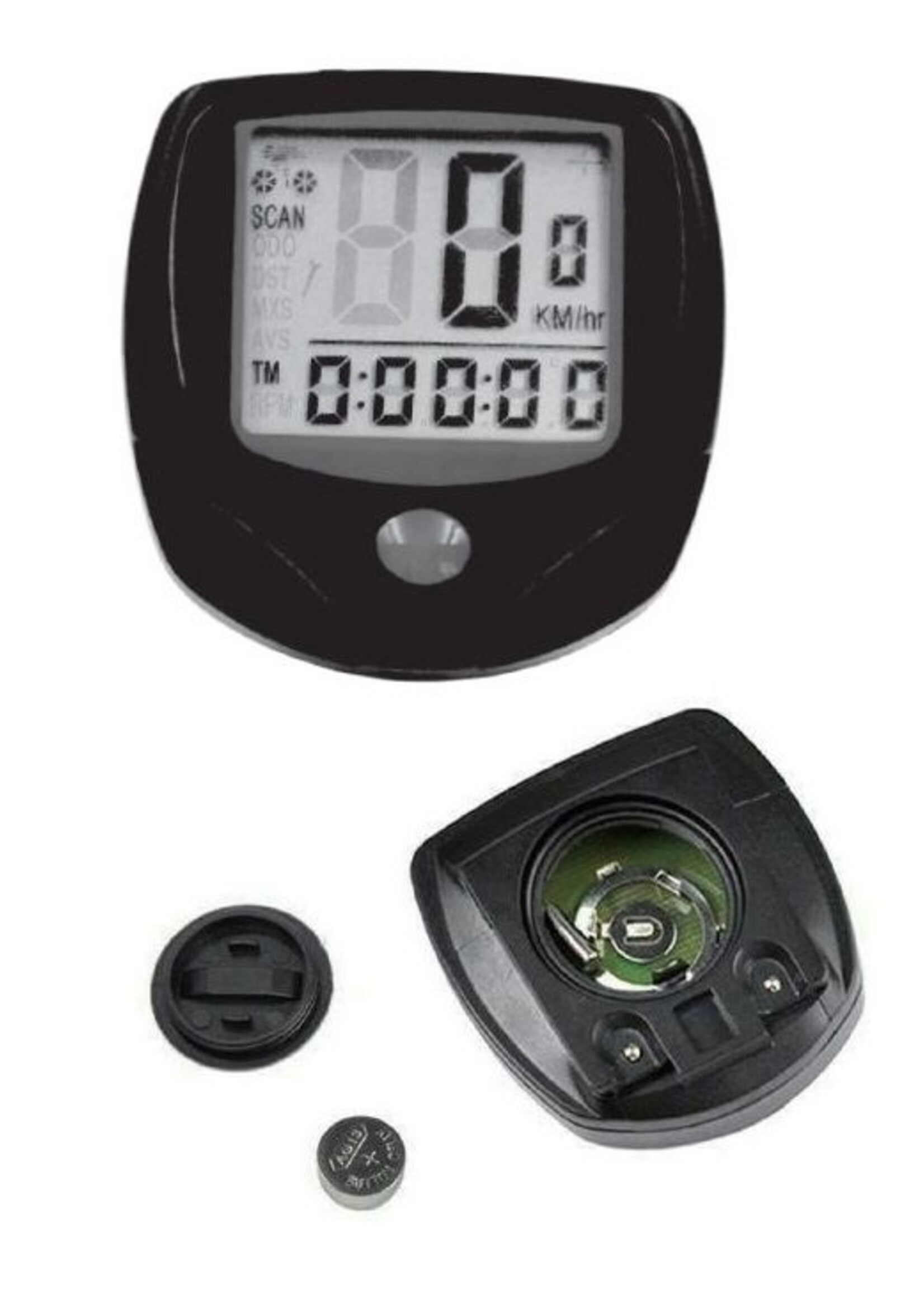 Benson Bike Parts Fietscomputer Digitaal Bedraad 14 Functies - Zwart