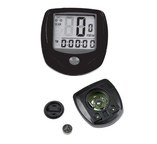 Benson Bike Parts Fietscomputer Digitaal Bedraad 14 Functies - Zwart