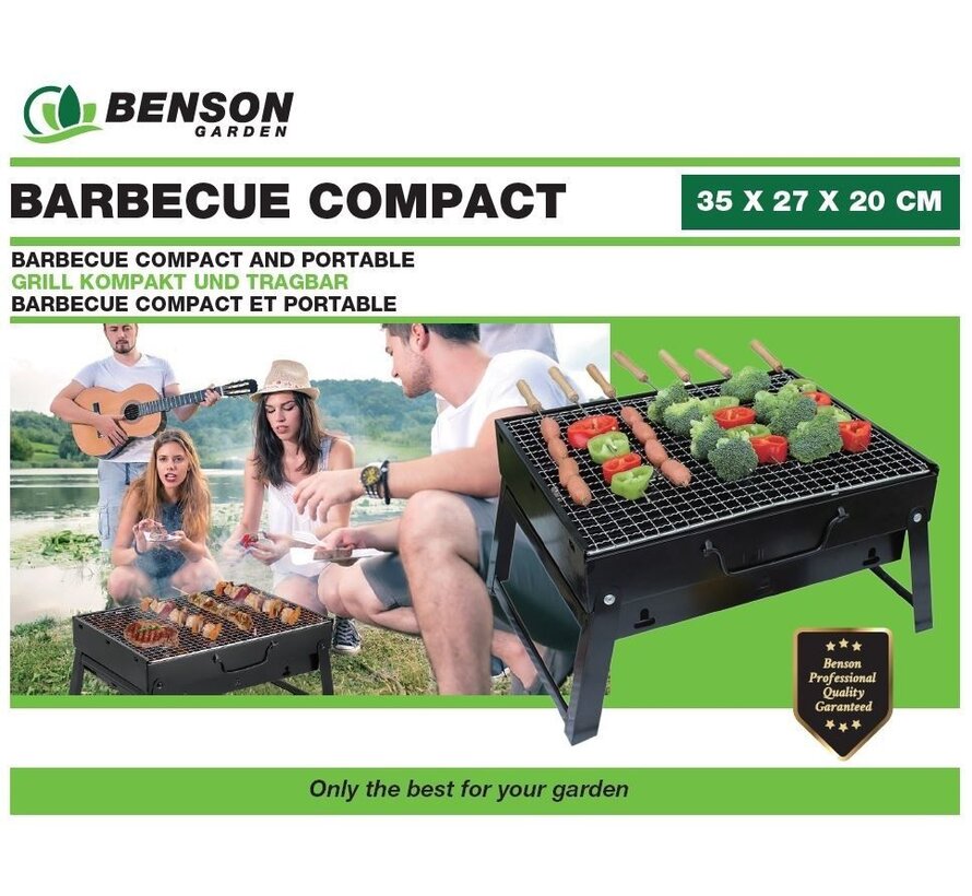 Barbecue Compact Met Handvat 35 X 27 X 20 Cm