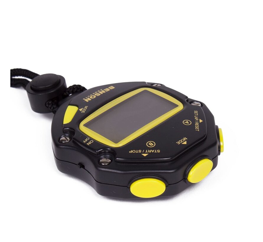 Stopwatch-1 1 Memory - Digitale Stopwatch – Zwart