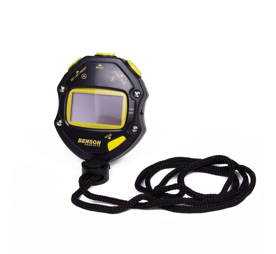 Stopwatch-1 1 Memory - Digitale Stopwatch – Zwart