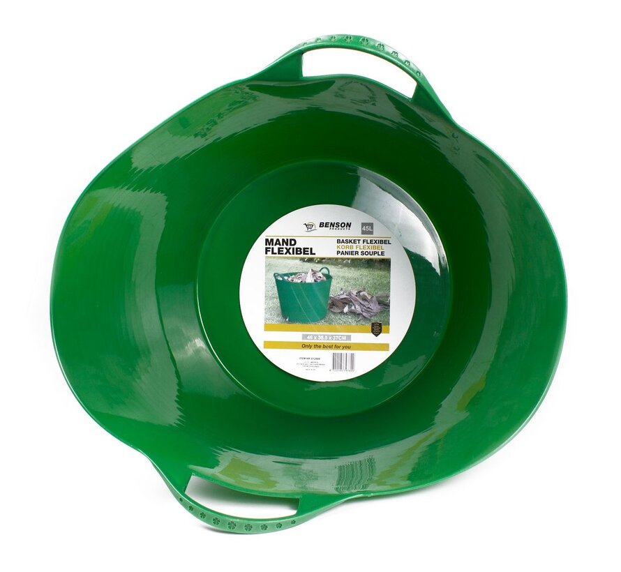 Mand Flexibel 45L Groen - Mand 45 Liter