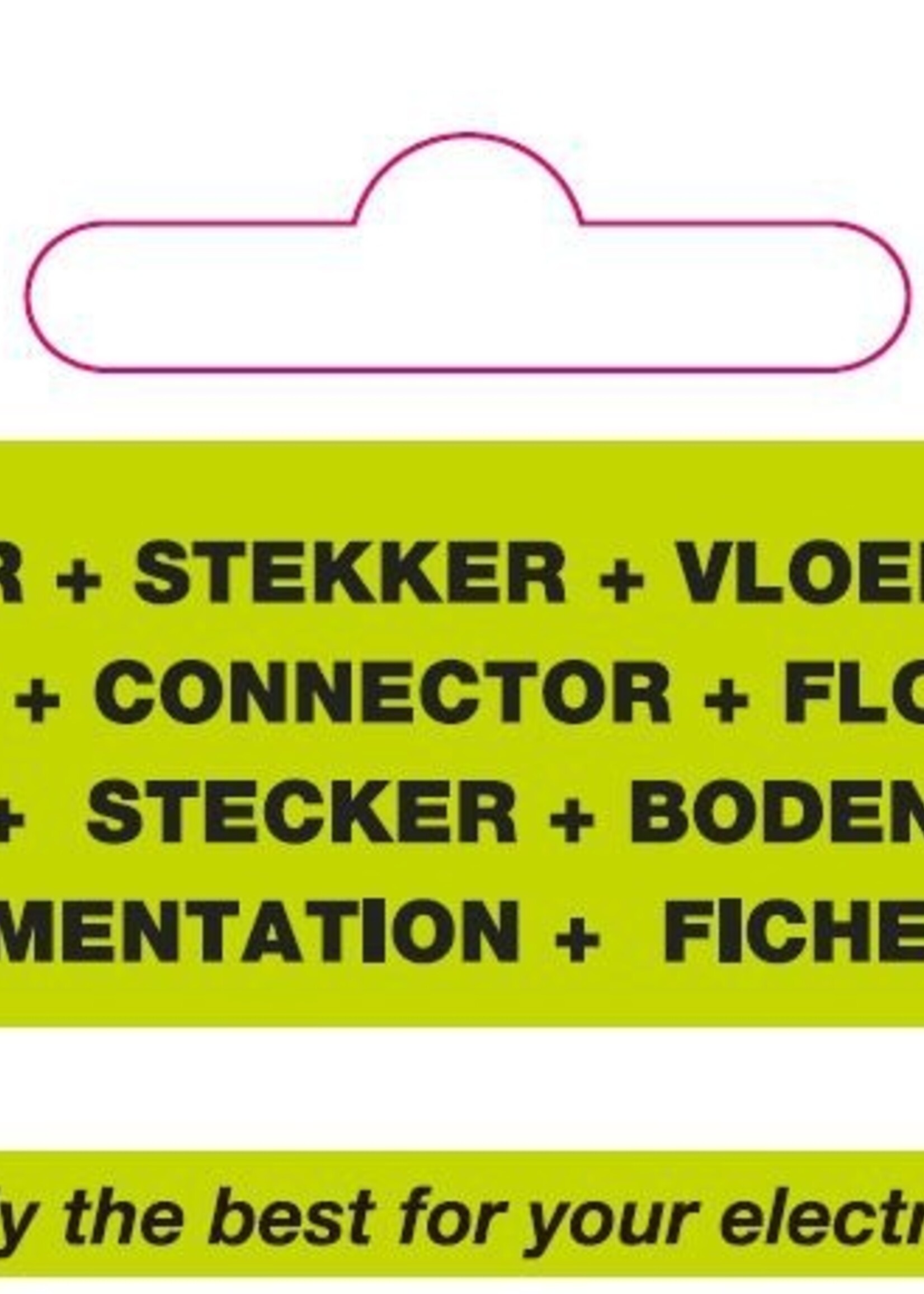 Benson Electric Stroomsnoer + Stekker + Vloerdimmer 2 Mtr Zwart