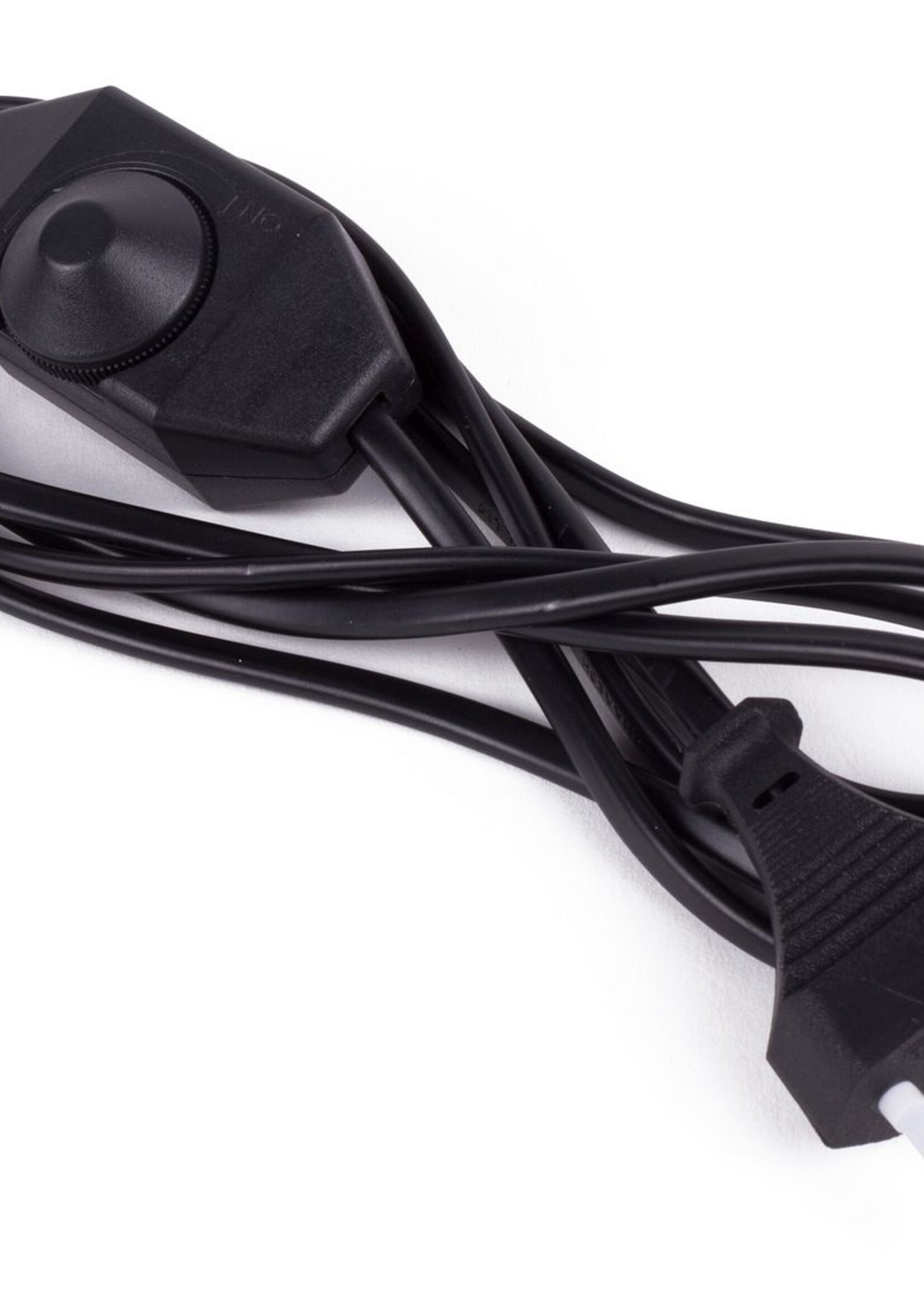 Benson Electric Stroomsnoer + Stekker + Vloerdimmer 2 Mtr Zwart