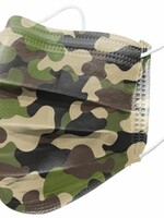 Benson Gezichtsmasker Wegwerp 3-Laags 5 Stuks Army Print