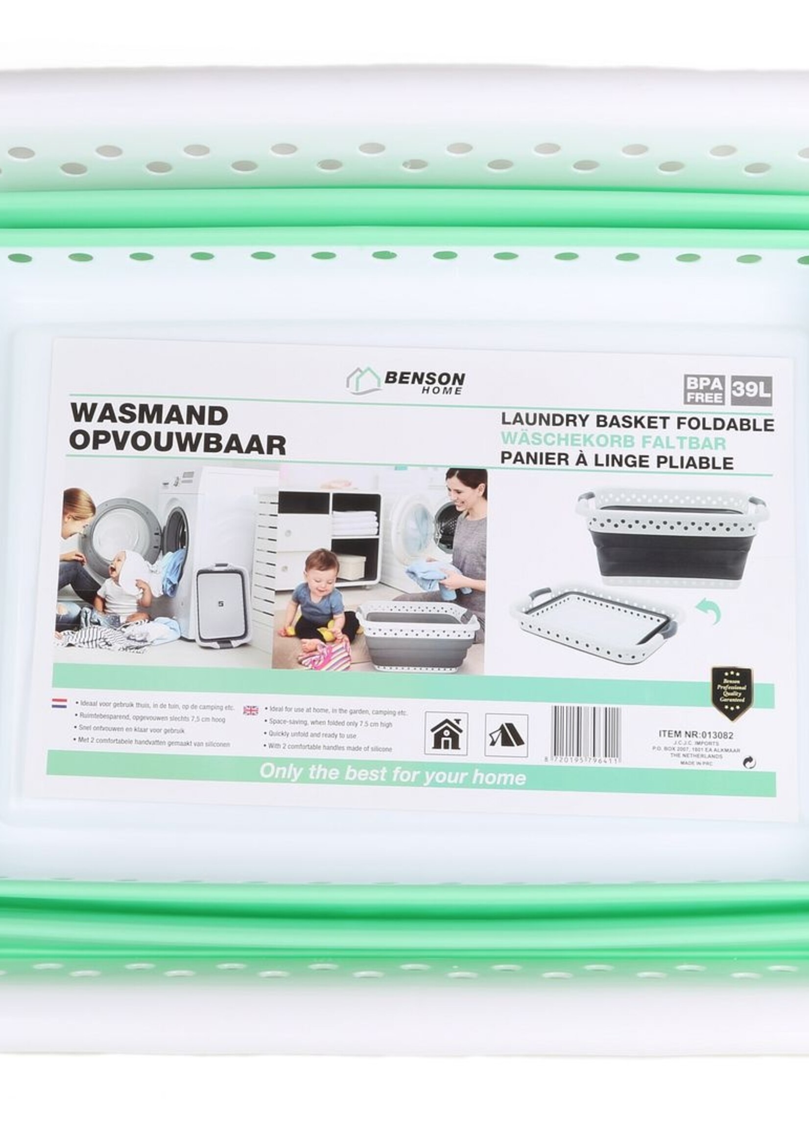 Benson Home Wasmand Opvouwbaar - Inklapbare Wasmand – 39L