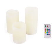 Benson Kaarsen Led 3dlg + Afstandsbediening - Kleur