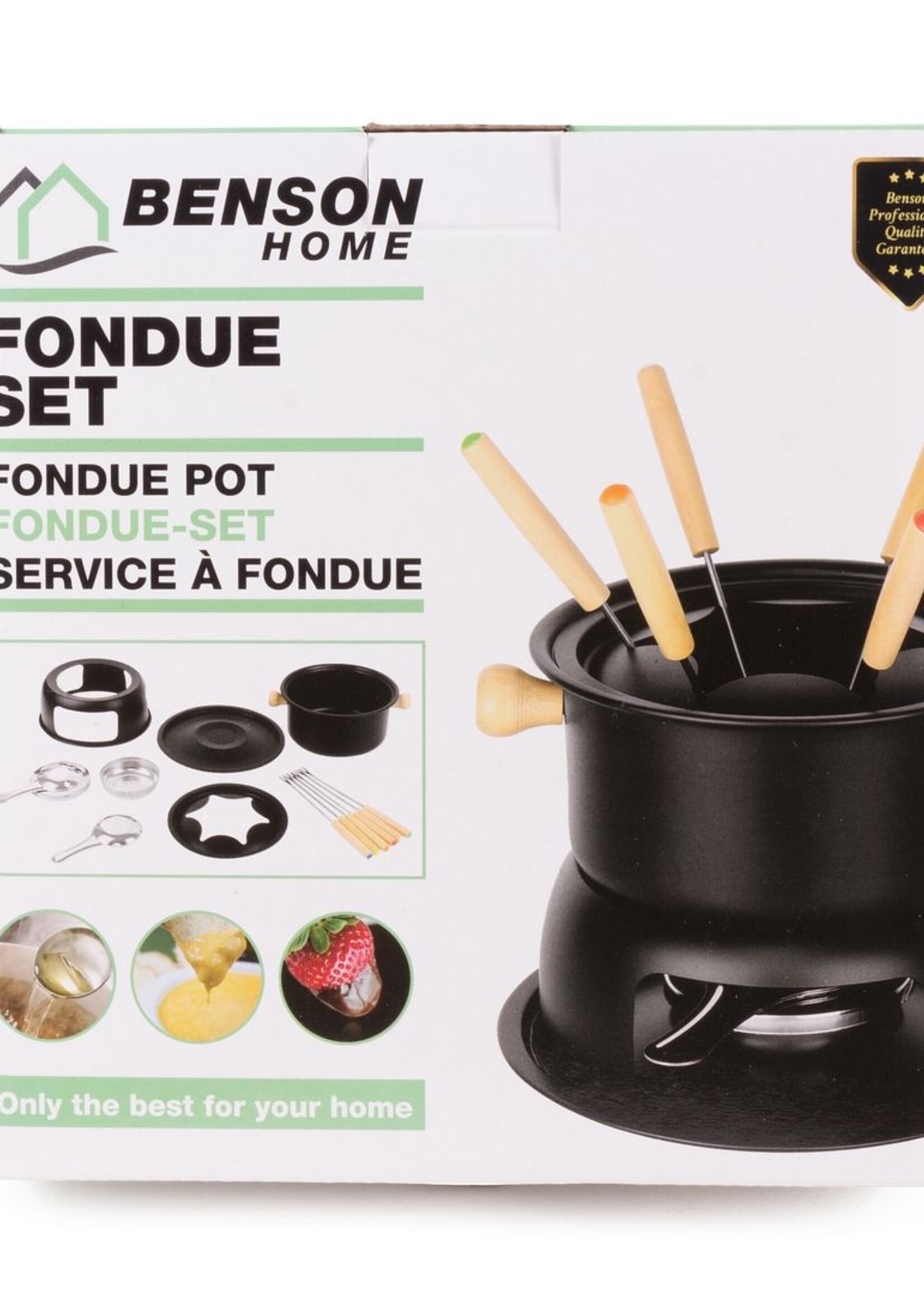 Benson Home Fondueset - Fonduepan - Fondue - Kaasfondue - Chocoladefondue