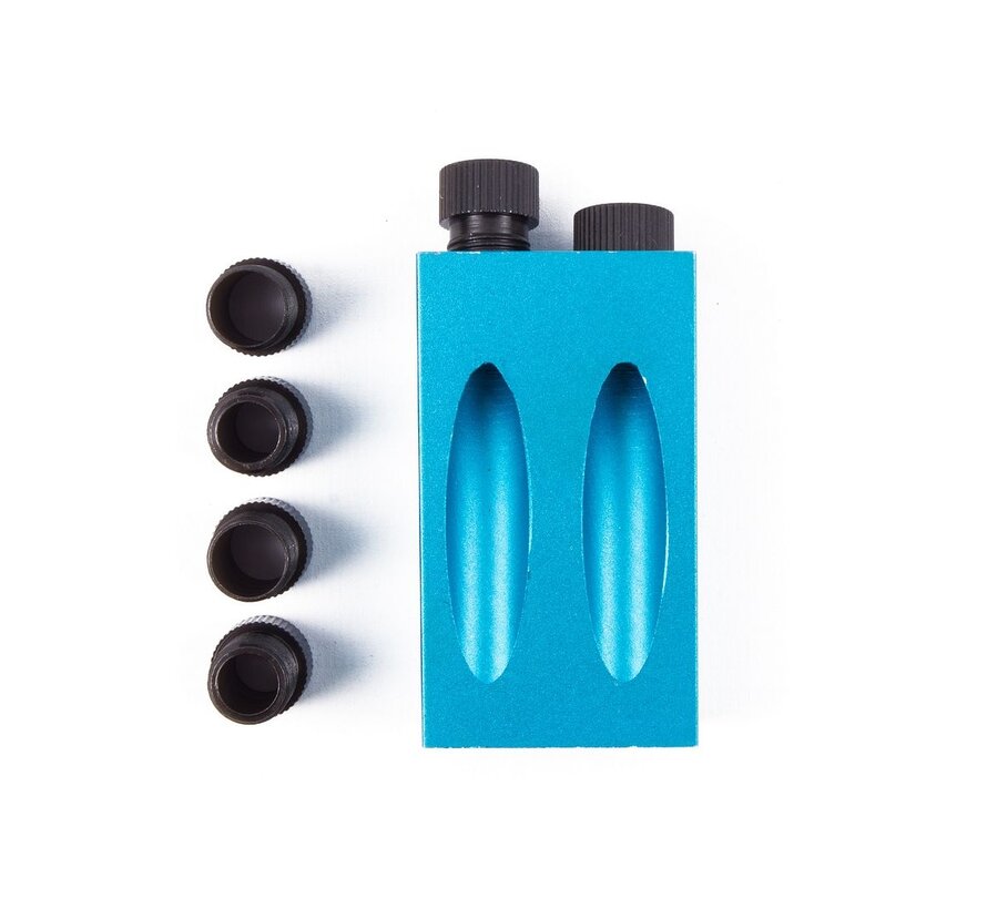 Boormal 15°/ Pocket Boring Mal 7 dlg - Pocket Hole Jig Kit - Verbindingsmal Set