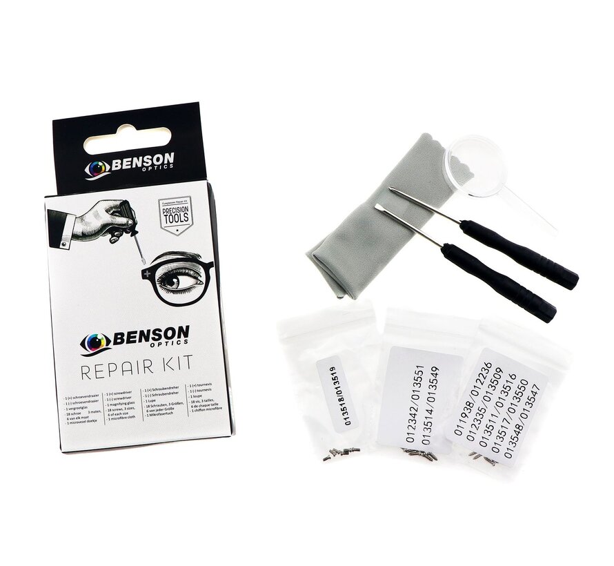 Bril Reparatieset 22 Dlg - Bril Reparatie - Bril Repareren - Brillen Reparatie Set - Bril Reparatie Kit
