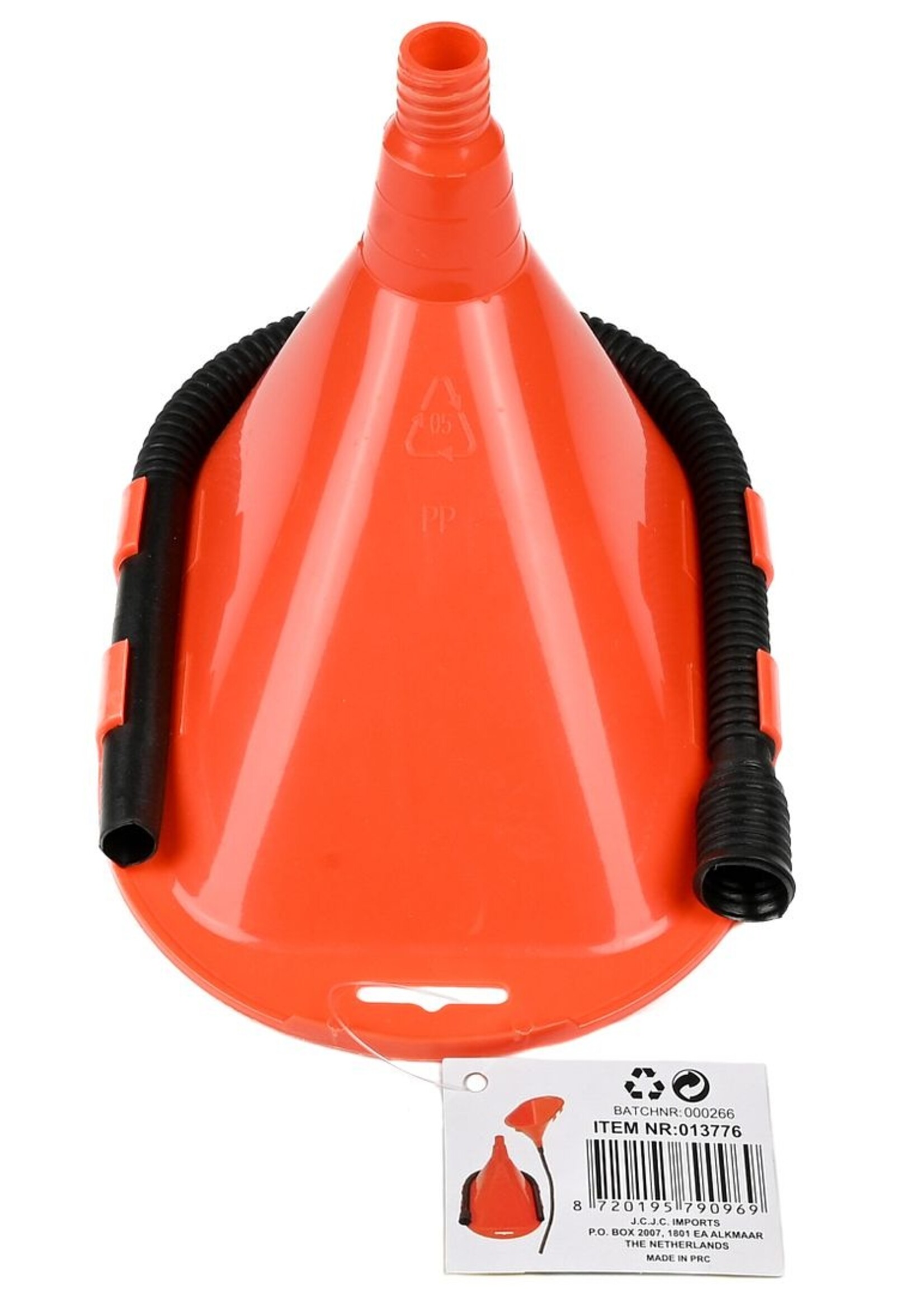 Benson Tools Trechter met Afneembare Slang - 20x13cm - Plastic Trechter