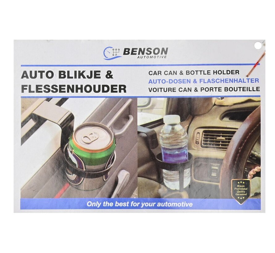 Blikhouder Flessenhouder Autobekerhouder - Auto Drankhouder Blikhouder Autoblikhouder