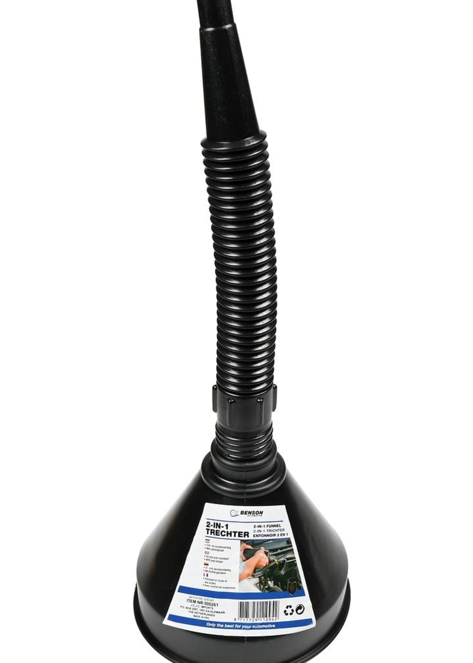 Benson Automotive Trechterset 2 in 1 Flexibel - Veelzijdige Trechterset