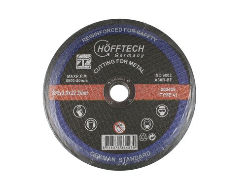 Höfftech Doorslijpschijf Metaal Ø180 x 3.0 x 22.2 mm