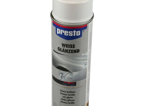 Sprayson Presto Lak Glans Wit - Autolak Glans - Glanzende lak - 500ml