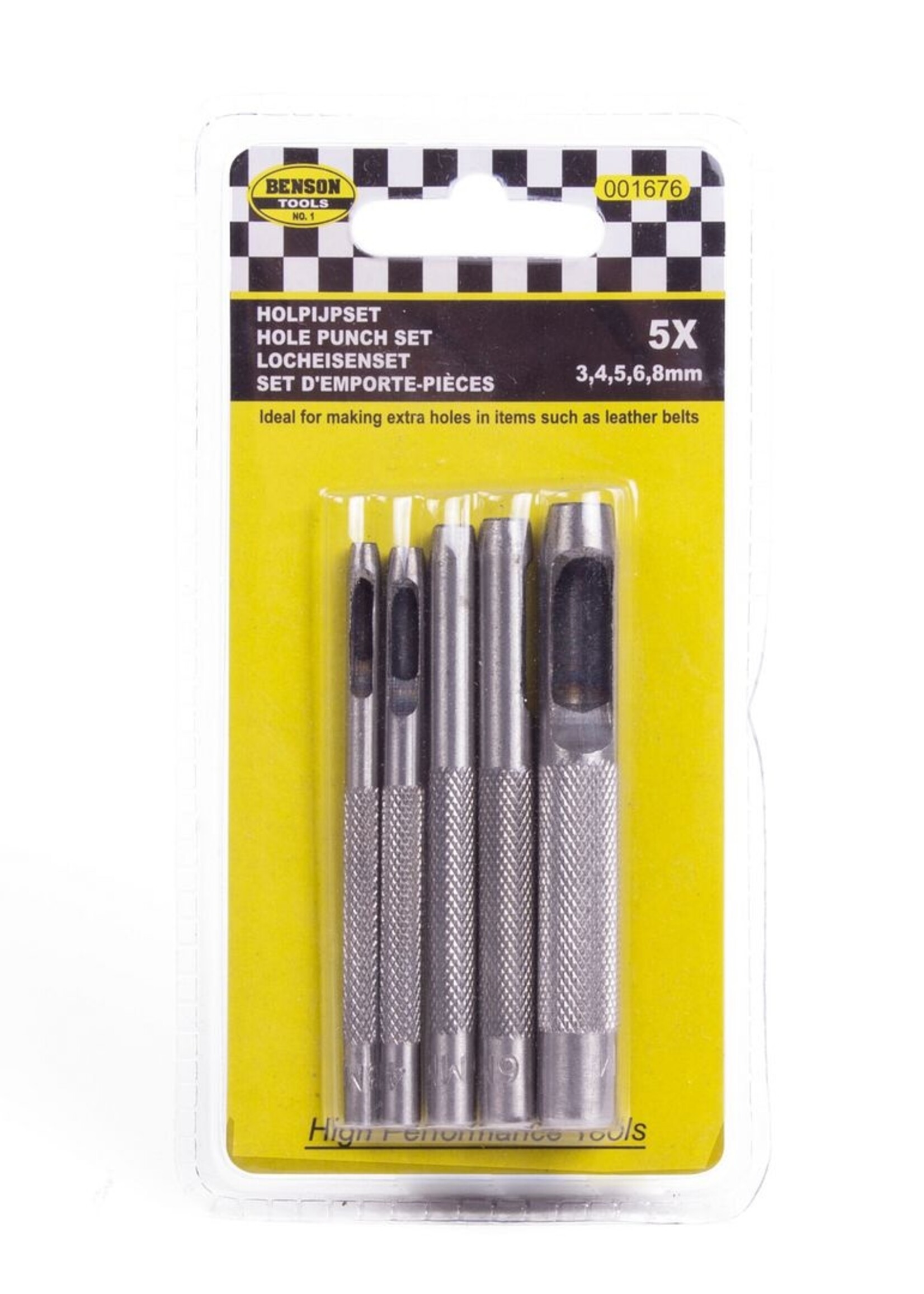 Benson Tools Holpijpset 5 Dlg - Holpijpgereedschap - Leerponsset