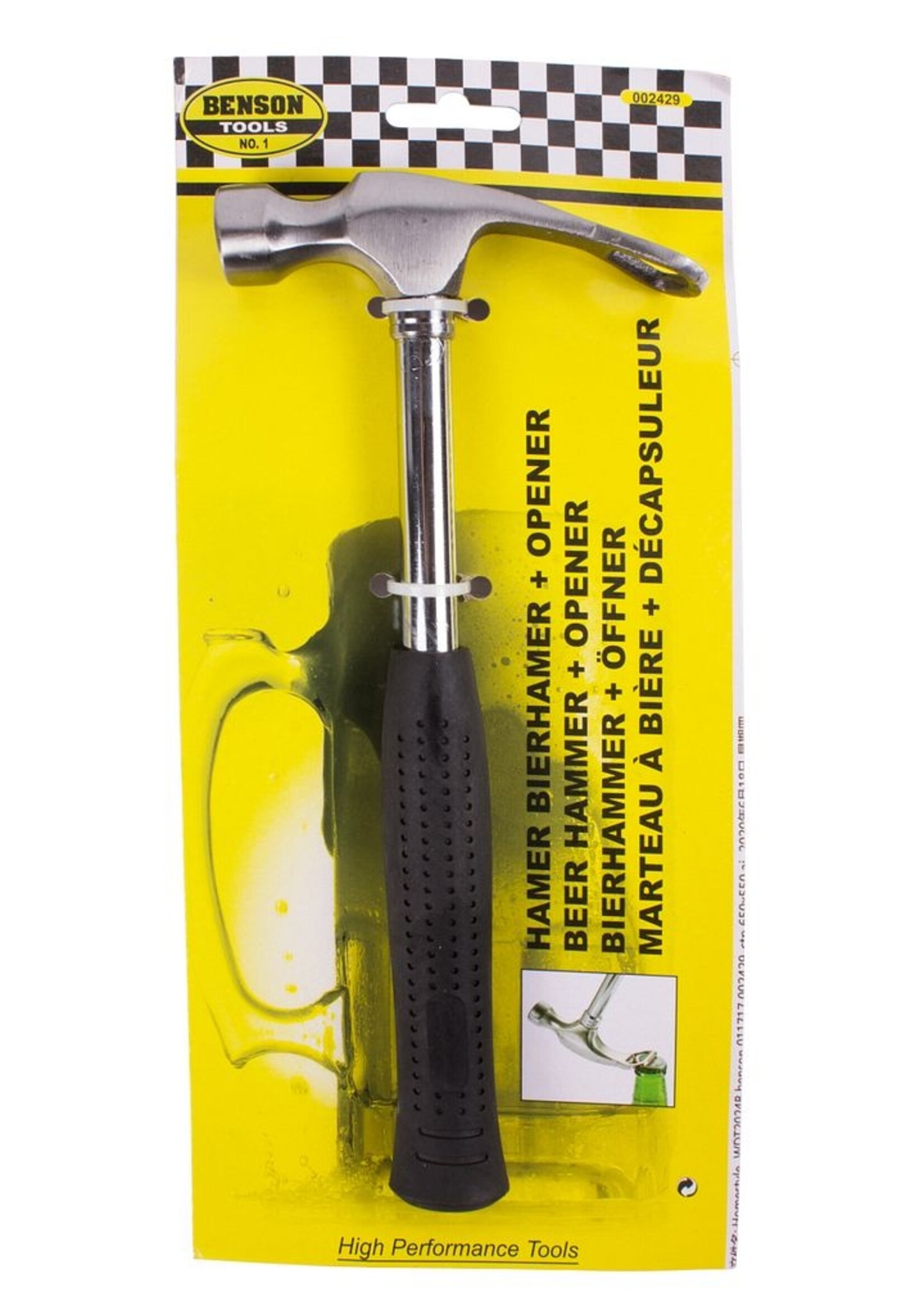 Benson Tools Bierhamer - Hamer met Opener - Multifunctionele Hamer