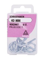 Benson IJzerwaren Schroefhaak 40 mm - Haak voor Ophangen - Bevestigingshaak