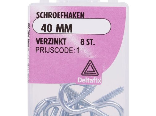 Benson IJzerwaren Schroefhaak 40 mm - Haak voor Ophangen - Bevestigingshaak