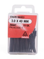 Benson Ijzerwaren Stalen Nagels 2.0 x 40mm Zwart - Lengte Spijkers - Bevestigingsnagels