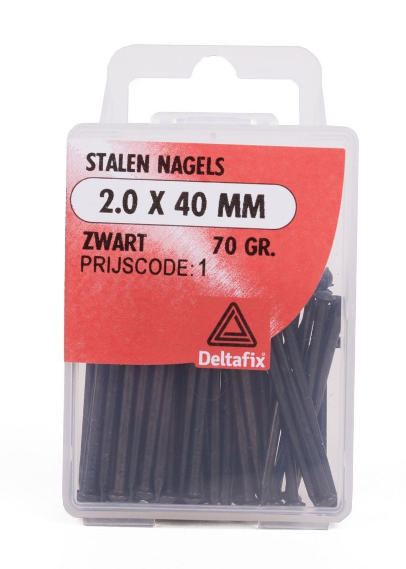 Benson Ijzerwaren Stalen Nagels 2.0 x 40mm Zwart - Lengte Spijkers - Bevestigingsnagels