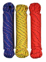 Benson Tools Touw Kleur 10 m x 6 mm - Veelkleurig Koord - Gl/Or/Blw Draad