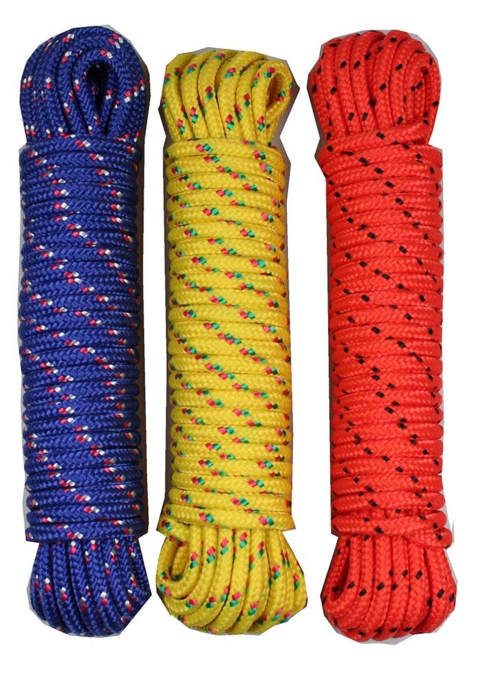 Benson Tools Touw Kleur 10 m x 6 mm - Veelkleurig Koord - Gl/Or/Blw Draad