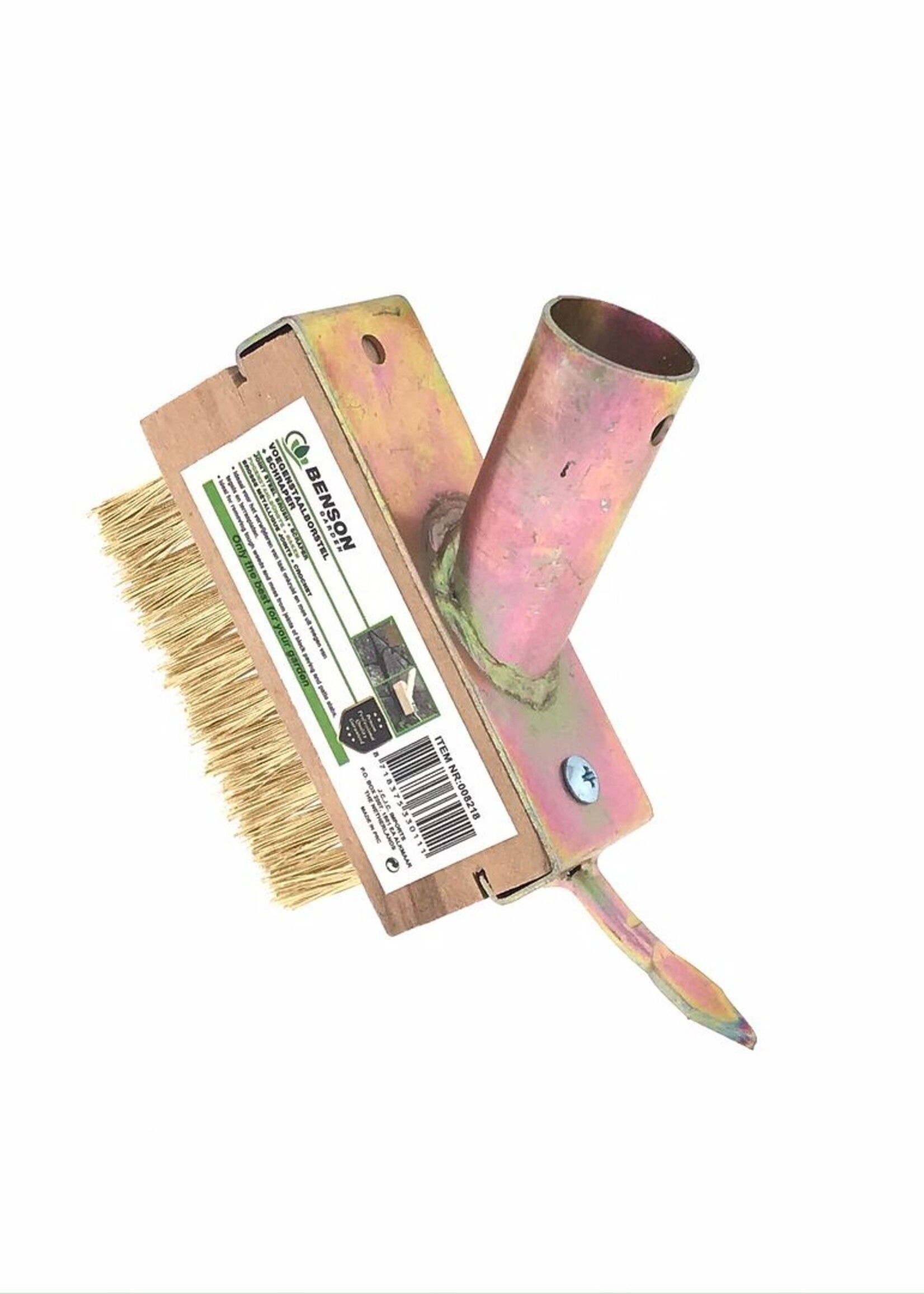 Benson Garden Voegenstaalborstel Messing / 3 Rij + Schraper