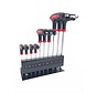 Inbus T-Sleutelset 10 dlg met Standaard - Ergonomische Handgrepen - Anti-Slip T-Handgrepen