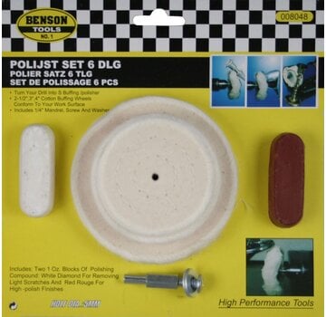 Benson Tools Polijst Set 6 dlg - Reinigings- en Polijstkit - Voor Diverse Materialen