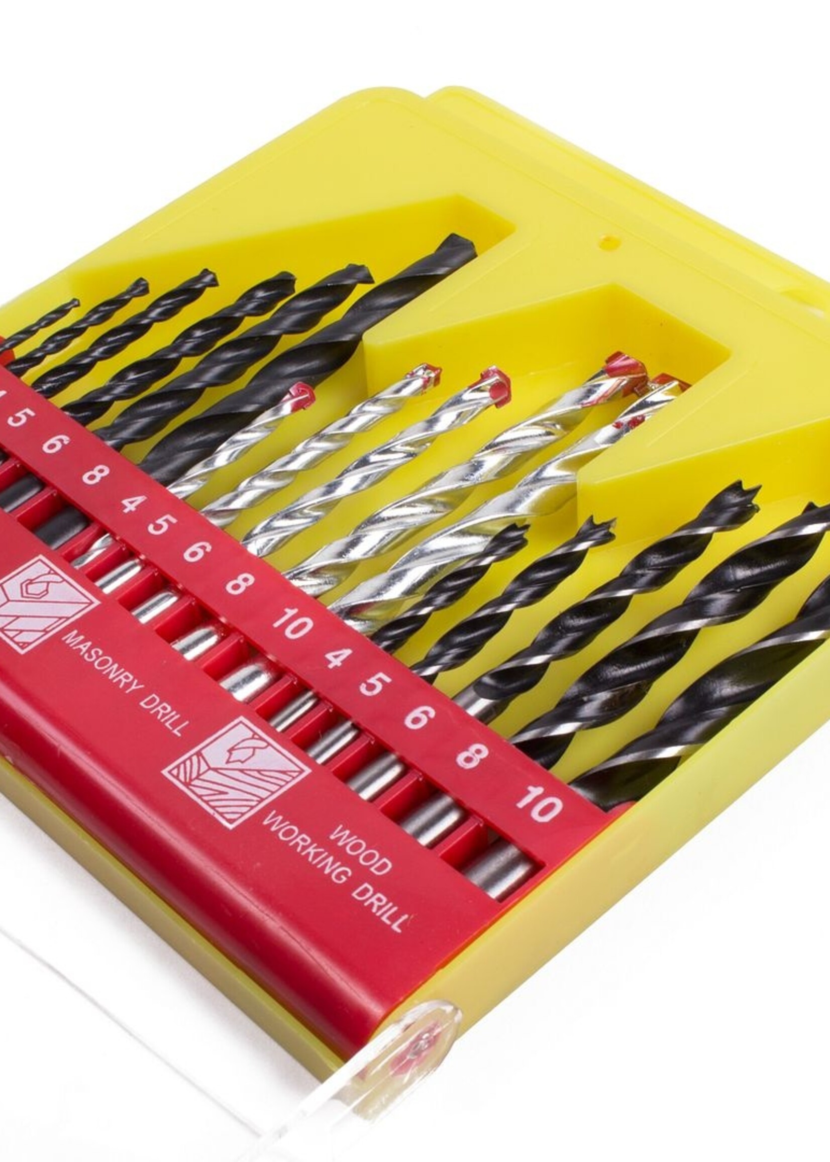 Benson Tools Boorset 16 dlg Combi Koffer - Metaalboren, Steenboren, Houtboren Set