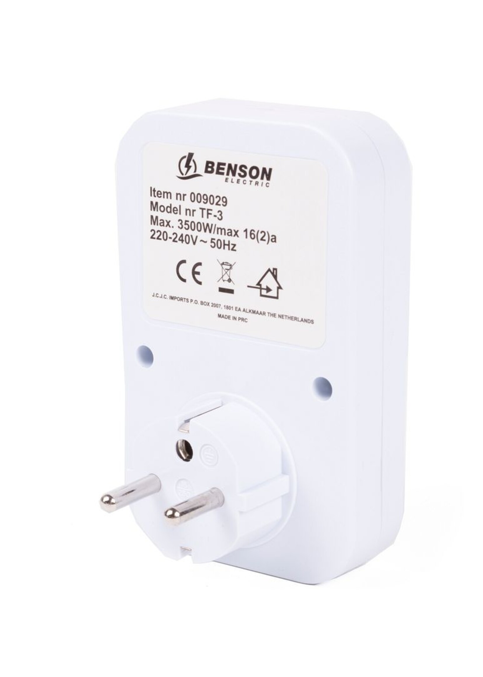Benson Electric Tijdklok A-Pin 24 Uurs - Tijdklok