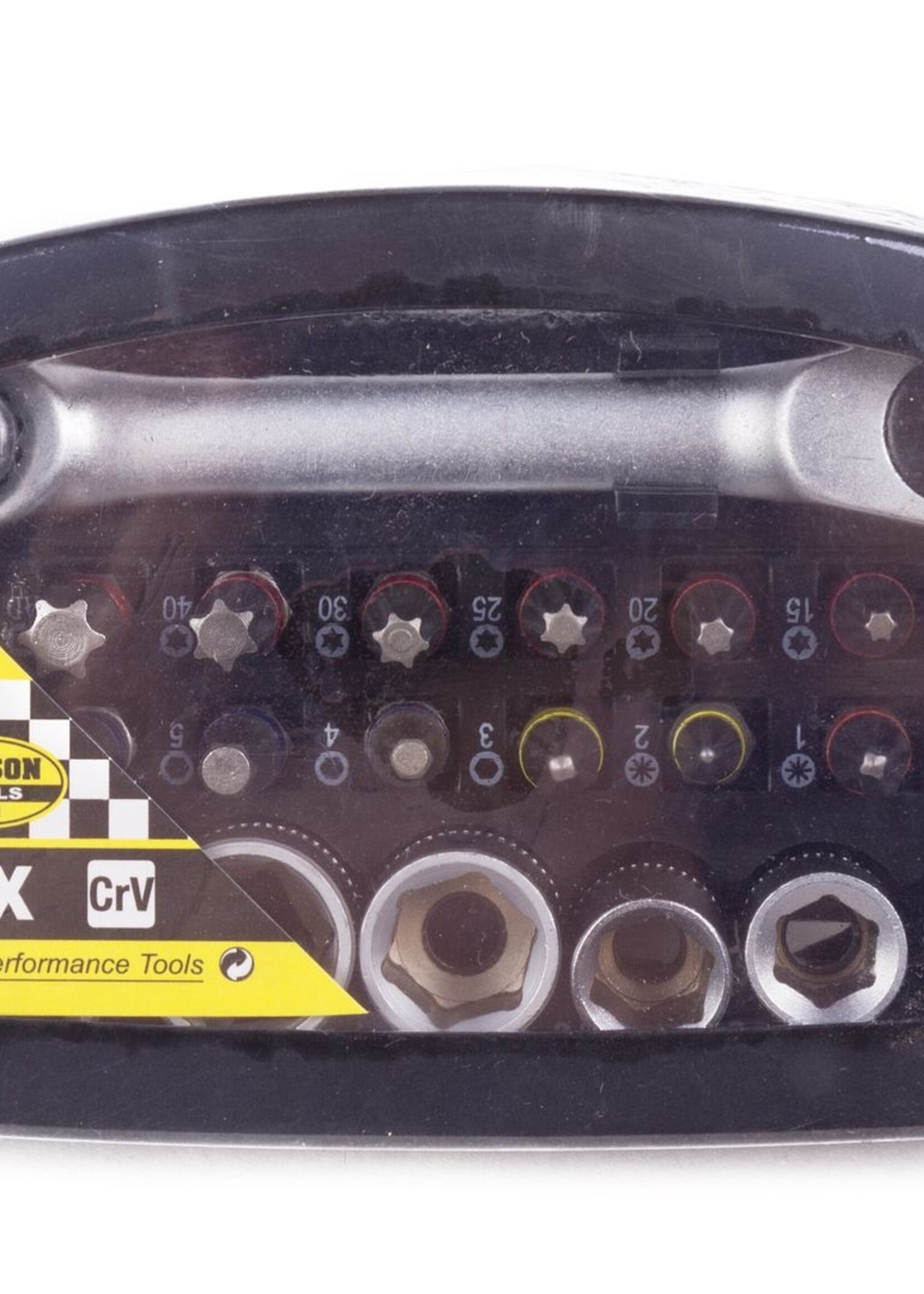 Benson Tools Bit - Doppenset 24 dlg + Ratel / Kleur Profi - Uitgebreide Bitset met Ratel voor Professionals