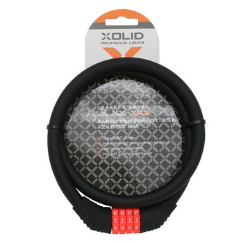 Stahlex Kabel-Cijferslot 336 12 x 800mm - Zwart