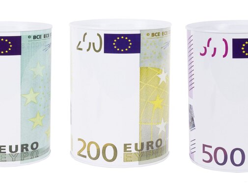 Benson Spaarpot Euro Ø15 x 22 cm 3ass